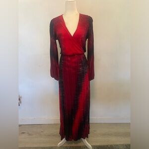 Blue Life Red and Black Dress. Size S